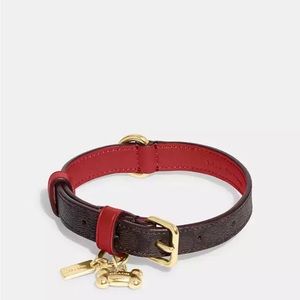 NWT $89 COACH Small Signature Pet Collar